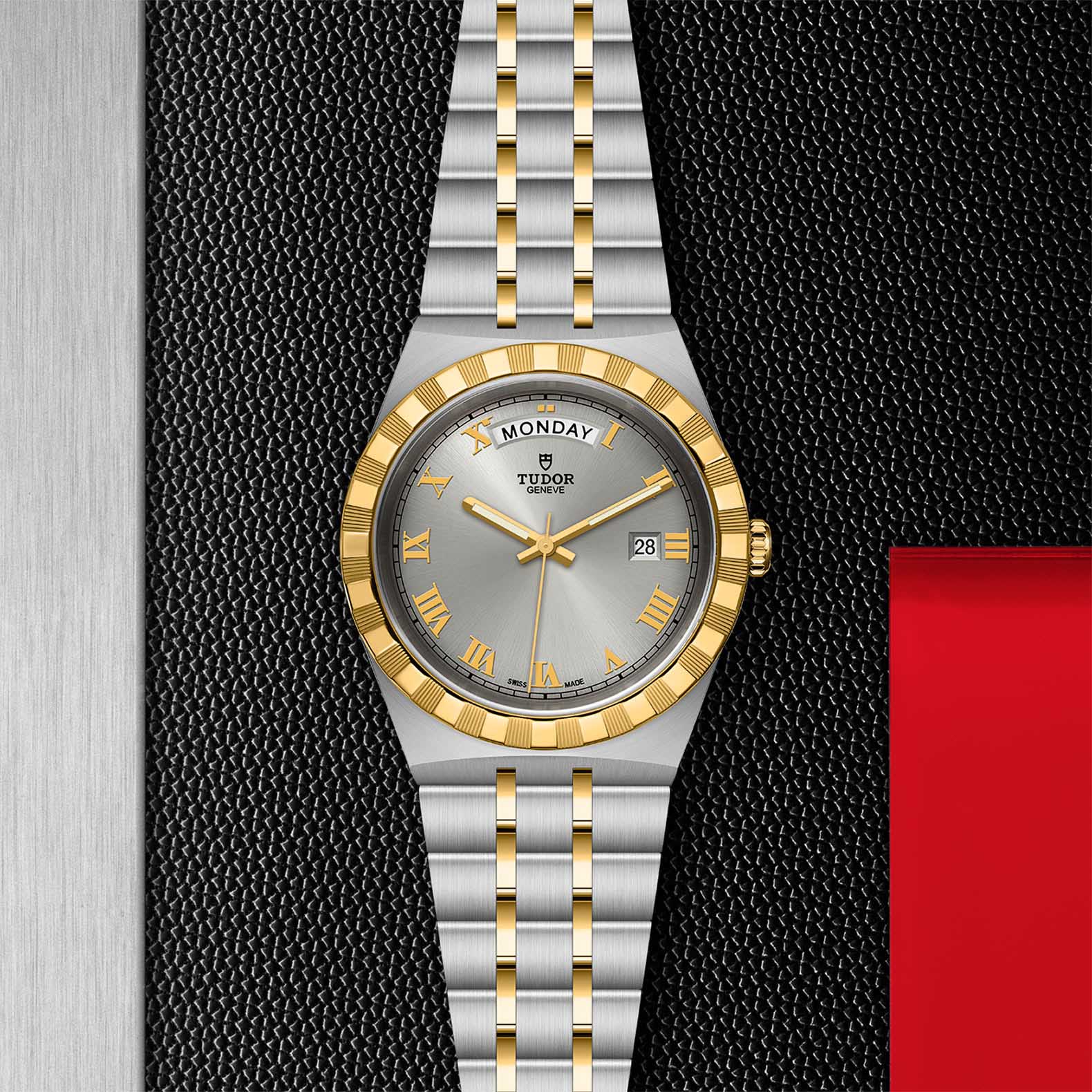 Tudor Royal Automatic Silver Dial Two Tone Steel Strap Watch for Men - M28603-0001