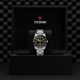 Tudor Black Bay 54 Black Dial Silver Steel Strap Watch for Men - M79000N-0001