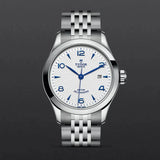 Tudor 1926 Automatic White Dial Silver Steel Strap Watch for Men - M91650-0005