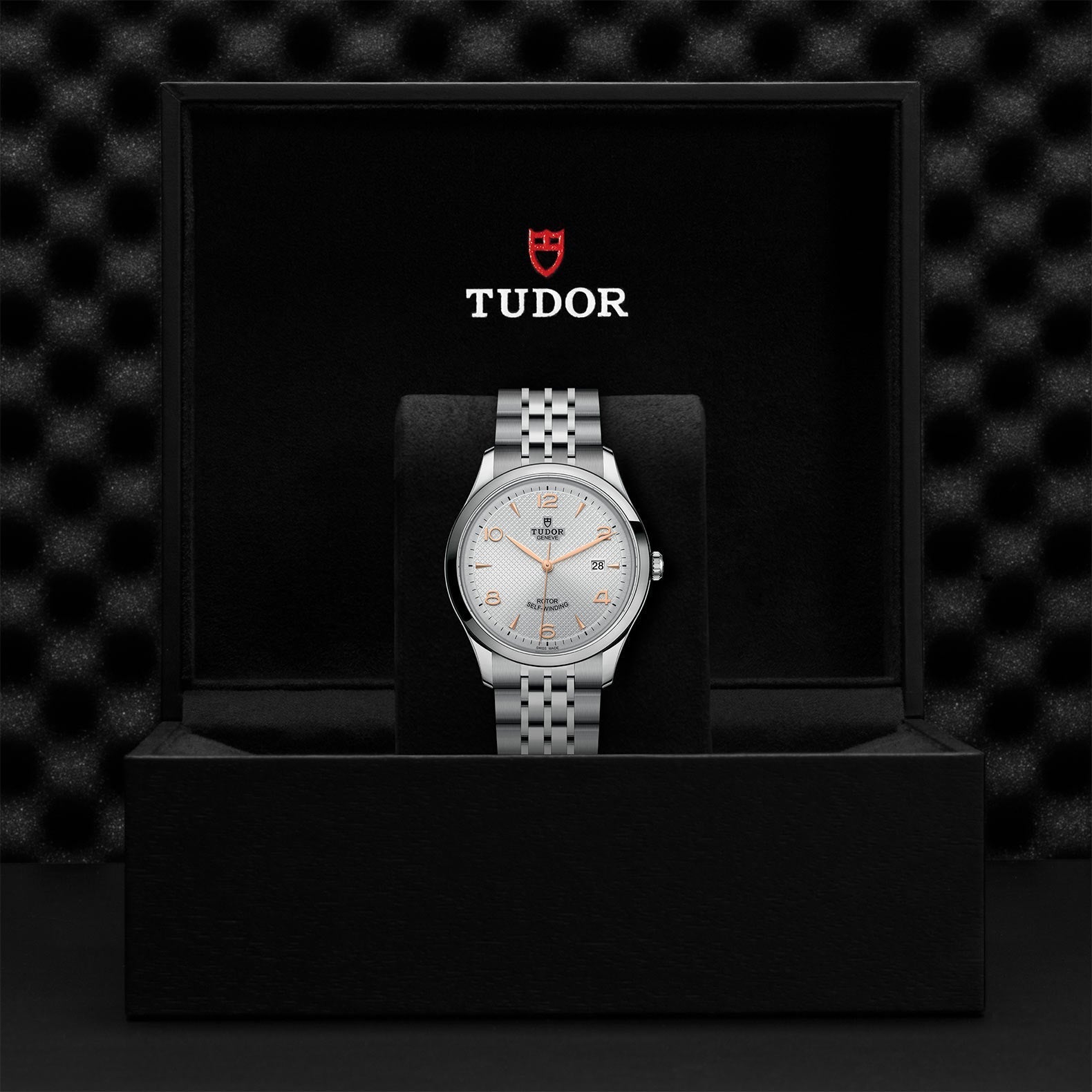 Tudor 1926 Automatic Silver Dial Silver Steel Strap Watch for Men - M91650-0001