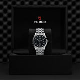 Tudor 1926 Automatic Diamonds Black Dial Silver Steel Strap Watch for Men - M91650-0004