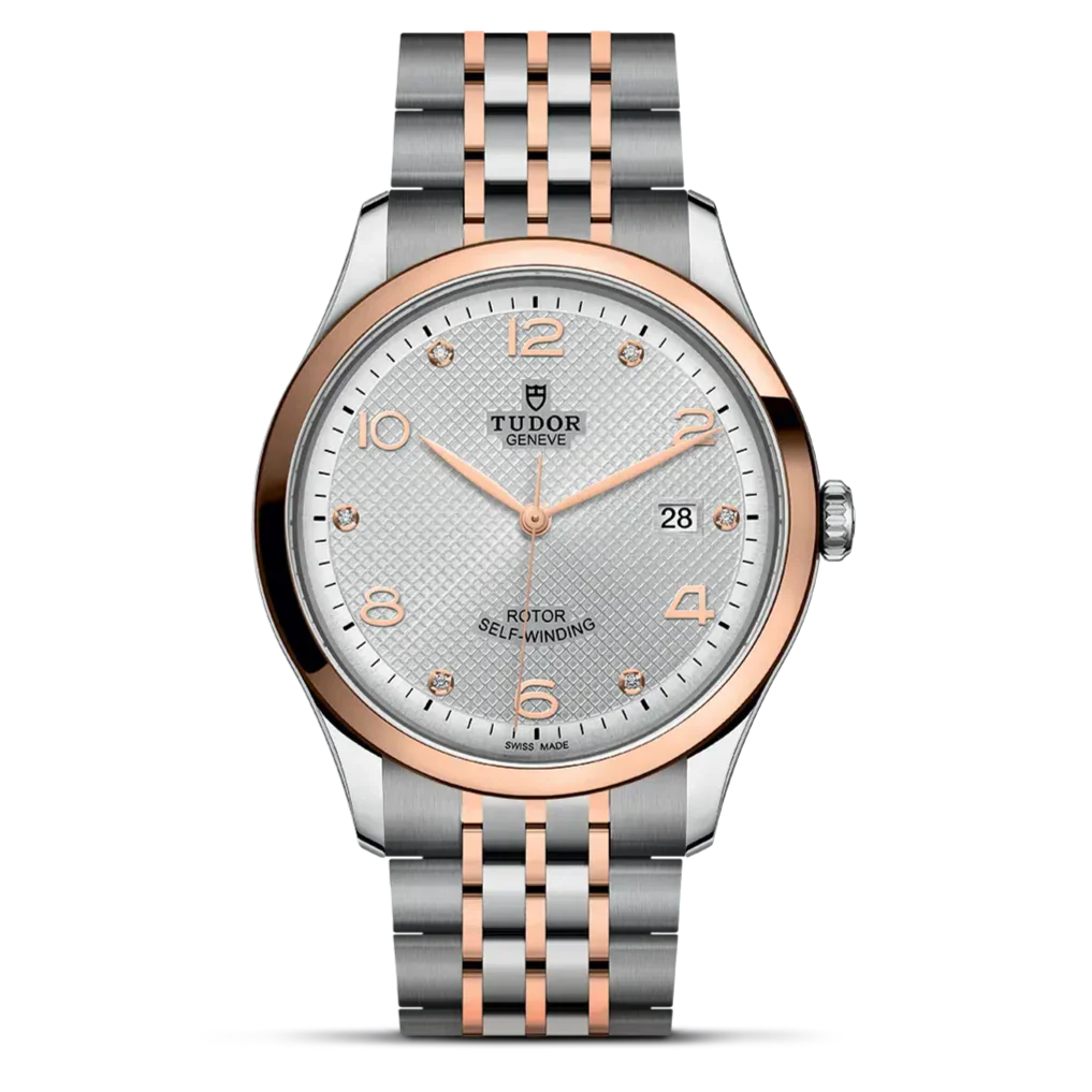 Tudor 1926 Automatic Diamonds Silver Dial Two Tone Steel Strap Watch for Men - M91651-0002