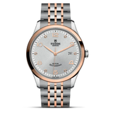 Tudor 1926 Automatic Diamonds Silver Dial Two Tone Steel Strap Watch for Men - M91651-0002