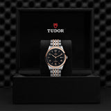 Tudor 1926 Automatic Black Dial Two Tone Steel Strap Watch for Men - M91651-0003