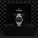 Tudor 1926 Automatic Diamonds Black Dial Two Tone Steel Strap Watch for Men - M91651-0004