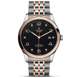Tudor 1926 Automatic Diamonds Black Dial Two Tone Steel Strap Watch for Men - M91651-0004
