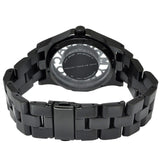 Marc Jacobs Henry Skeleton Black Dial Black Steel Strap Watch for Women - MBM3265