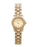 Marc Jacobs Henry Gold Dial Gold Steel Strap Watch for Women - MBM3277