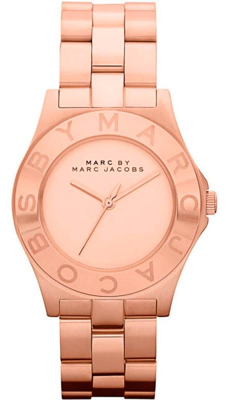 Marc Jacobs Blade Rose Gold Dial Rose Gold Steel Strap Watch for Women - MBM3127