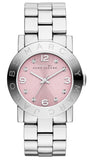 Marc Jacobs Amy Life Pink Dial Silver Steel Strap Watch for Women - MBM3300
