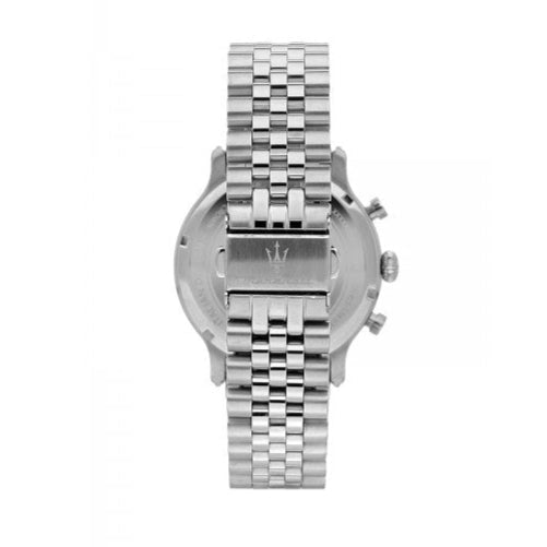 Maserati Epoca Chronograph Black Dial Silver Steel Strap Watch For Men - R8873618017