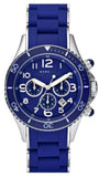 Marc Jacobs Rock Chronograph Blue Dial Blue Silicone Strap Watch for Women - MBM2548