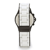 Marc Jacobs Rock Chronograph White Dial White Silicone Strap Watch for Women - MBM2574
