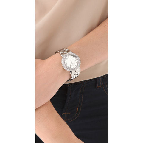 Marc Jacobs Marci Silver Dial Silver Steel Strap Watch for Women - MBM3190
