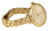 Marc Jacobs Sally Champagne Gold Dial Gold Steel Strap Watch for Women - MBM3363