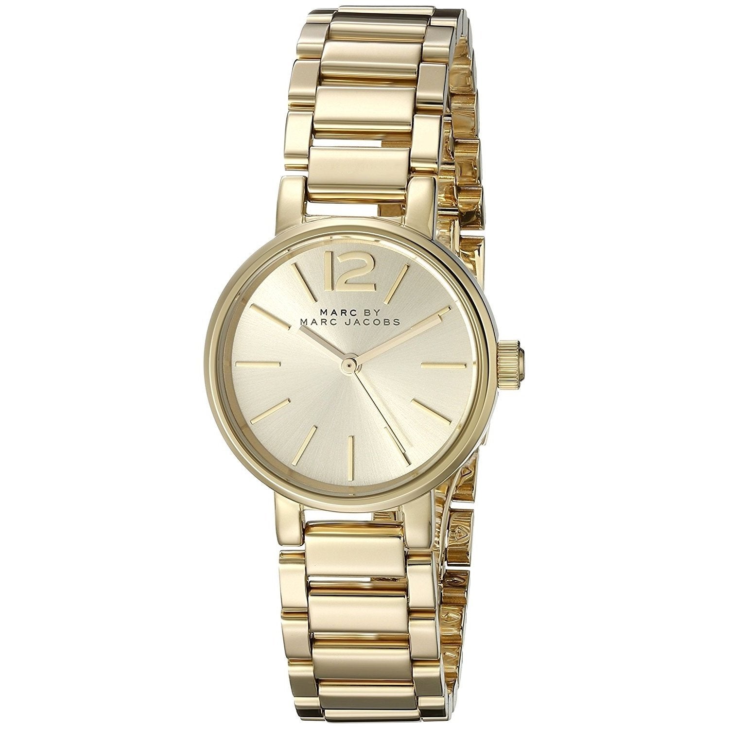 Marc Jacobs Peggy Gold Dial Gold Steel Strap Watch for Women - MBM3405