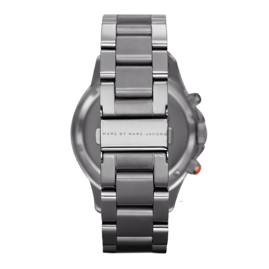 Marc Jacobs Rock Chronograph Silver Dial Silver Steel Strap Watch for Men - MBM5028