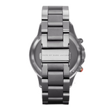 Marc Jacobs Rock Chronograph Silver Dial Silver Steel Strap Watch for Men - MBM5028