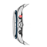 Marc Jacobs Rock Chronograph Silver Dial Silver Steel Strap Watch for Men - MBM5028