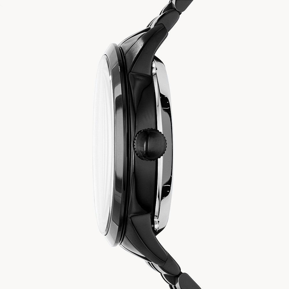 Fossil Townsman Multi Function Mechanical Black Dial Black Steel Strap Watch for Men - ME3062