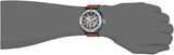 Fossil Modern Machine Automatic Skeleton Silver Dial Brown Leather Strap Watch for Men - ME3135