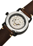 Fossil Commuter Automatic Black Dial Brown Leather Strap Watch for Men - ME3158