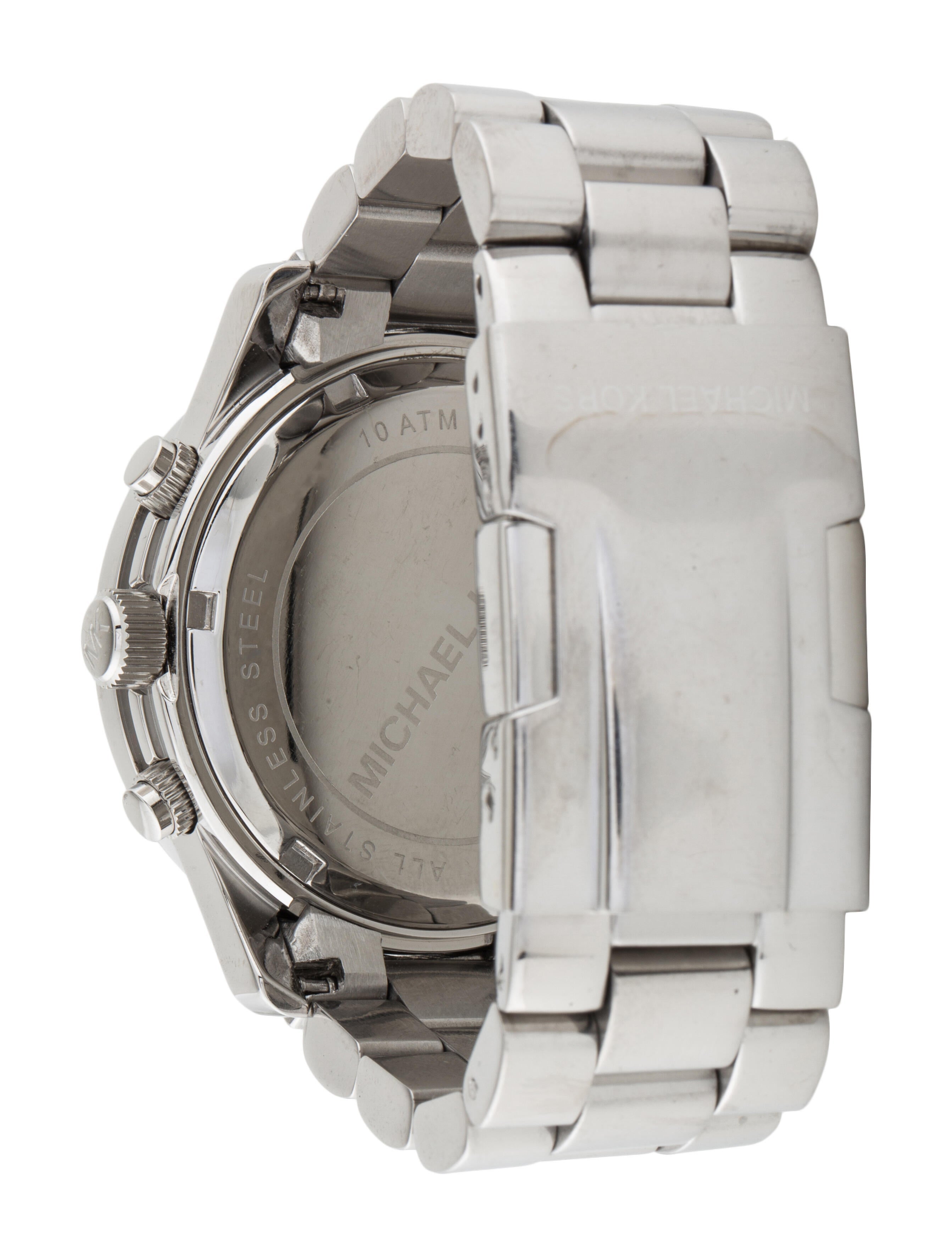 Michael Kors Brinkley Silver Dial with Diamonds Silver Steel Strap Watch for Women - MK5083