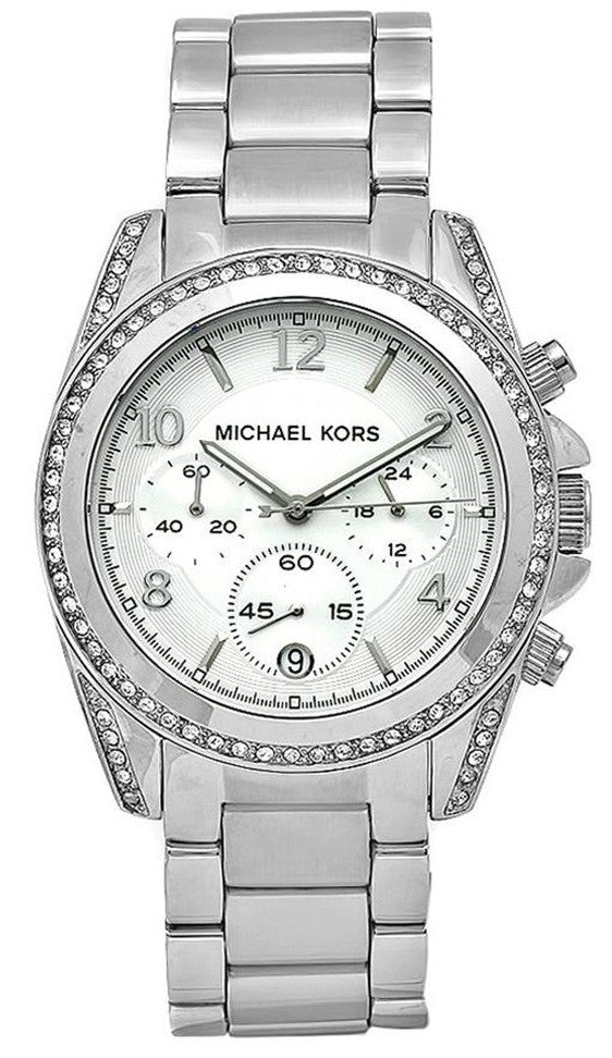 Michael Kors Blair Silver Dial Silver Steel Strap Watch for Women - MK5165