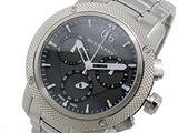 Burberry Utilitarian Chronograph Black Dial Silver Steel Strap Watch For Men - BU9800