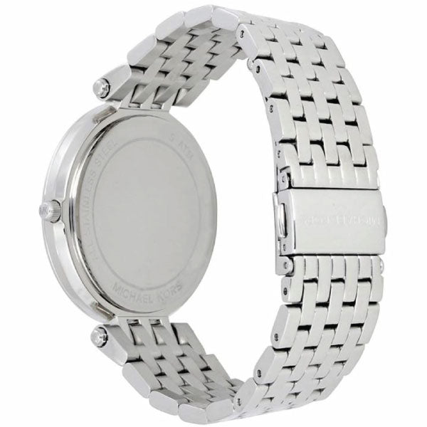 Michael Kors Darci Crystal Pink Dial Silver Stainless Steel Strap Watch for Women - MK3352