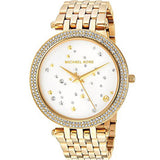 Michael Kors Darci White Dial Gold Steel Strap Watch for Women - MK3727