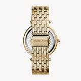 Michael Kors Darci Silver Dial Gold Stainless Steel Strap Watch for Women - MK3191