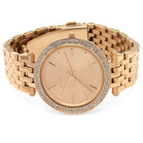 Michael Kors Darci Rose Gold Dial with Diamonds Rose Gold Stainless Steel Strap Watch for Women - MK3192