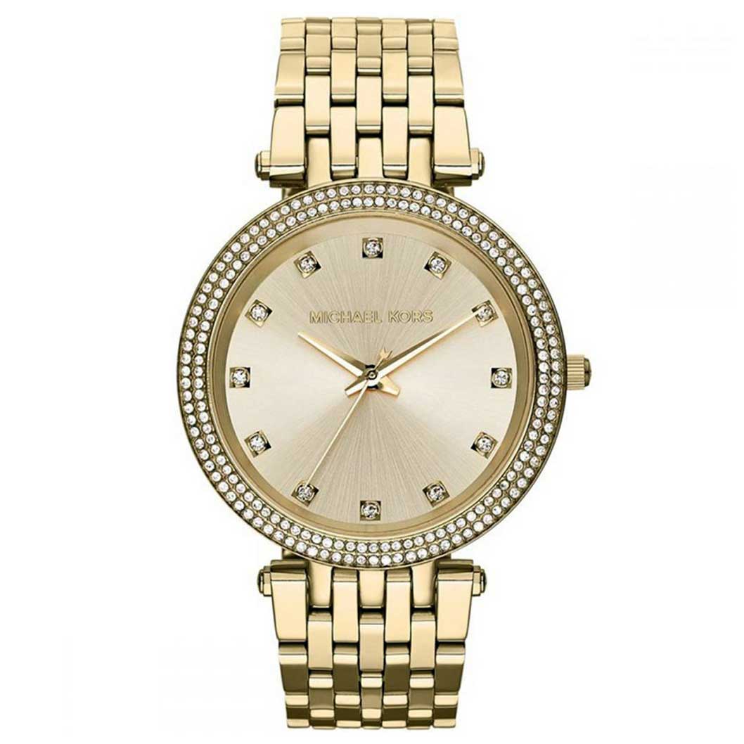 Michael Kors Darci Gold Dial Gold Stainless Steel Strap Watch for Women - MK3216