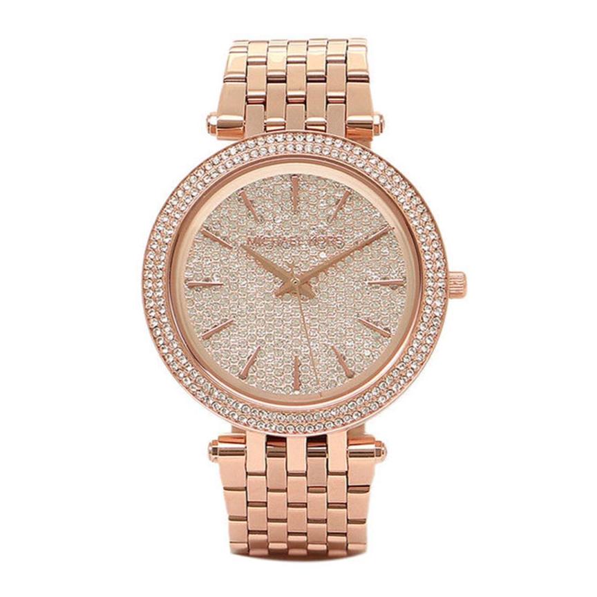 Michael Kors Darci Rose Gold Dial Rose Gold Steel Strap Watch for Women - MK3439