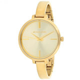 Michael Kors Jaryn Analog Quartz Gold Dial Gold Steel Strap Watch For Women - MK3546