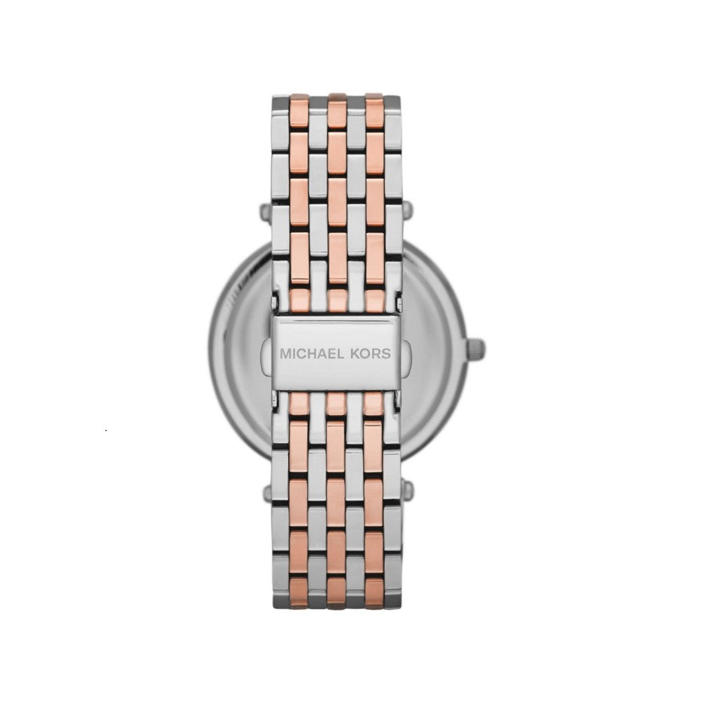 Michael Kors Darci Rose Gold Dial Two Tone Steel Strap Watch for Women - MK3726