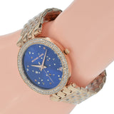 Michael Kors Darci Blue Dial Rose Gold Steel Strap Watch for Women - MK3728