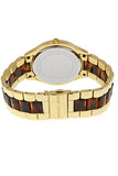 Michael Kors Slim Runway Tortoise Shell Dial Two Tone Steel Strap Watch for Women - MK4284