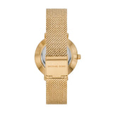 Michael Kors Pyper Quartz Mother of Pearl White Dial Gold Mesh Bracelet Watch For Women - MK4619