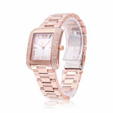 Michael Kors Emery Three-Hand Crystals Silver Dial Rose Gold Steel Strap Watch for Women - MK4641