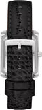 Michael Kors Emery Three Hand Silver Dial Black Leather Strap Watch For Women - MK4696