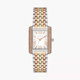 Michael Kors Emery Three-Hand White Dial Two Tone Steel Strap Watch for Women - MK4744