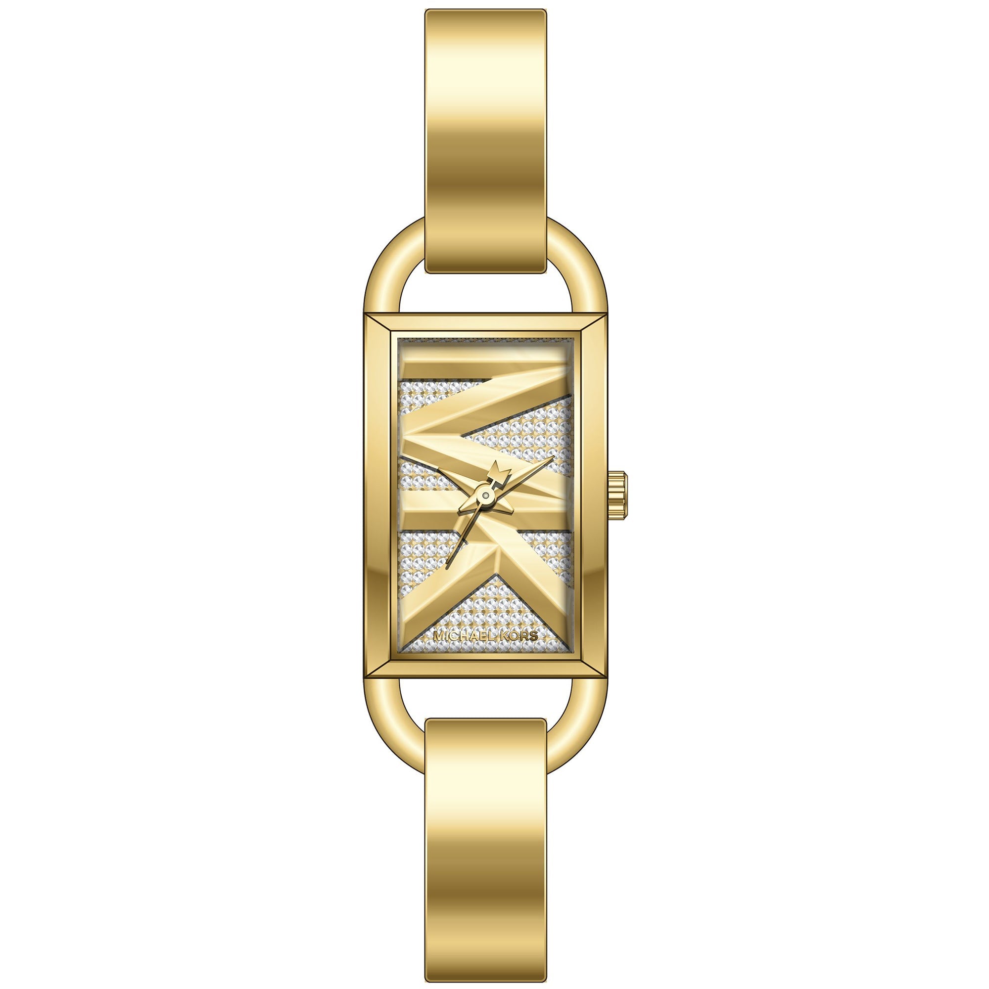 Michael Kors Empire Analog Gold Dial Gold Steel Strap Watch for Women - MK4840