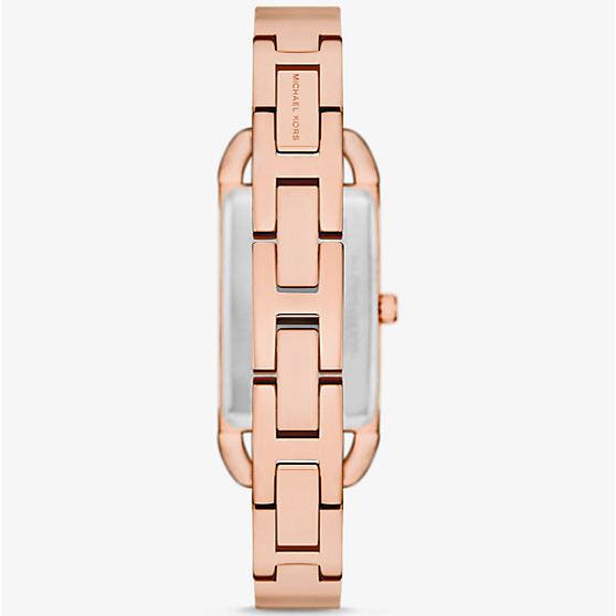 Michael Kors Empire Pavé Analog Rose Gold Dial Rose Gold Steel Strap Watch for Women - MK4858