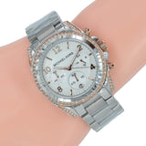 Michael Kors Blair Chronograph Silver Dial Silver Steel Strap Watch for Women - MK5459