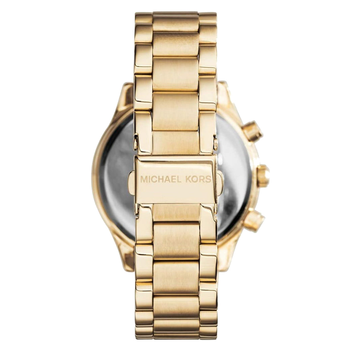 Michael Kors Brinkley Diamonds Gold Dial Gold Steel Strap Watch for Women - MK6187
