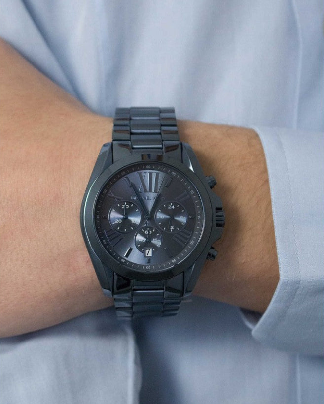 Michael Kors Bradshaw Blue Dial Blue Steel Strap Watch for Men - MK6248