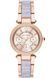 Michael Kors Parker Gold Dial Two Tone Steel Strap Watch for Women - MK6327