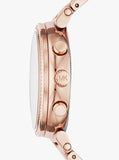 Michael Kors Sofie Chronograph Mother of Pearl White Dial Rose Gold Steel Strap Watch For Women - MK6576